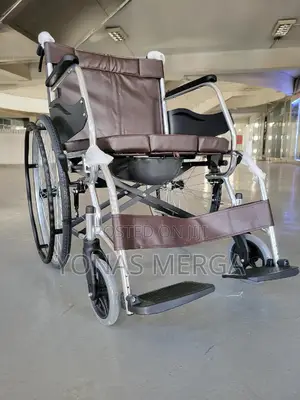 Toilet Wheelchair፲全ዊልቼር|Fabric Seat Backrest፴旁wheelchair