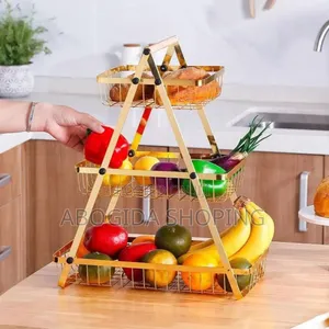 3-Tier Stainless Steel Fruit Stand