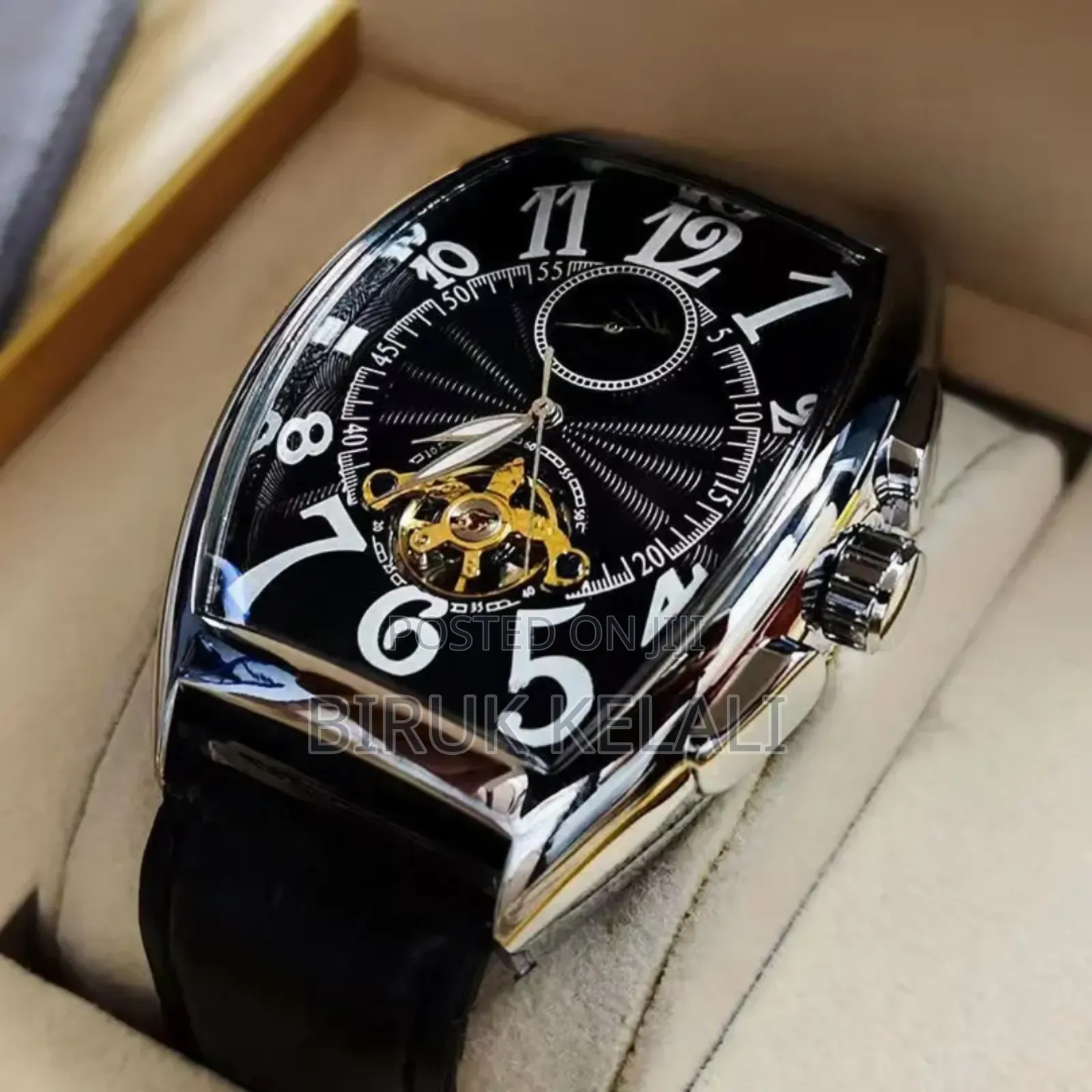Sewore Leather Automatic Watch for Men's