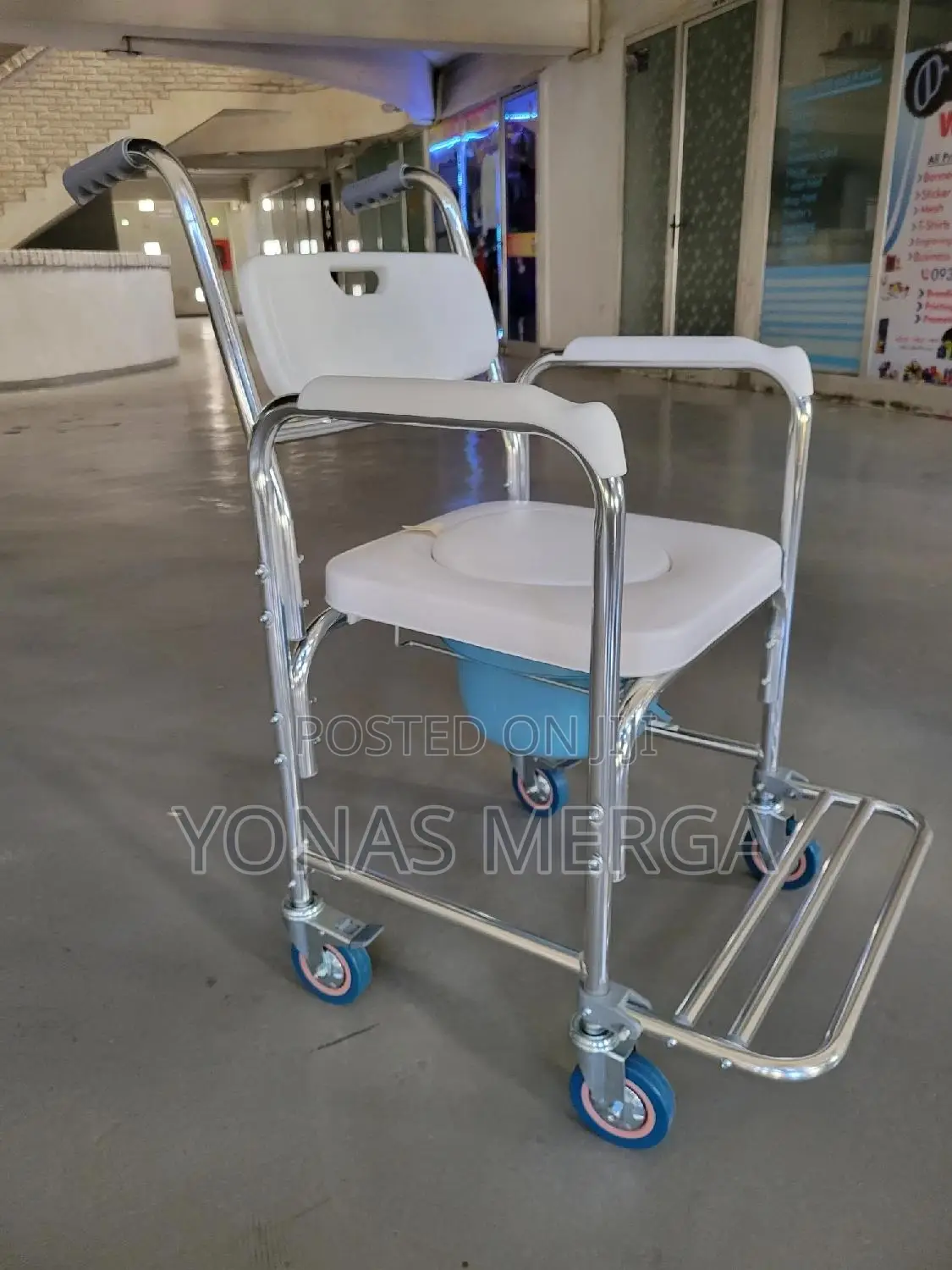 Bathroom 3 in 1 Shower Commode Chair፬马shower Chair፮₩ፖፖ ቼር