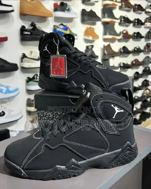 Jordan 7Retro Black Cat Fashion Shoes