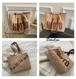 Double Side Suede Material Superb Quality Finishing Tote Bag