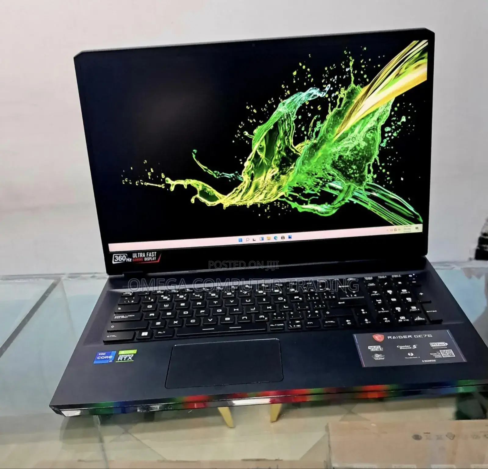 New Laptop MSI Raider GE76 12UGS 32GB Intel Core i7 SSD 1T