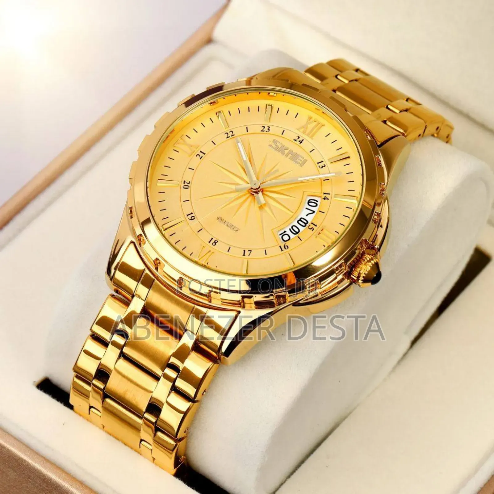 Skmie Men Qurtz and Digital Watch Square Business
