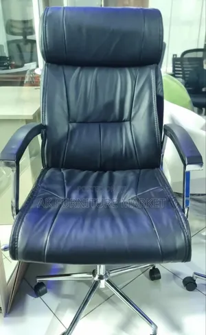 Office Managre Chair Full Black Leather