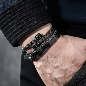 Three Set Mens Bracelet