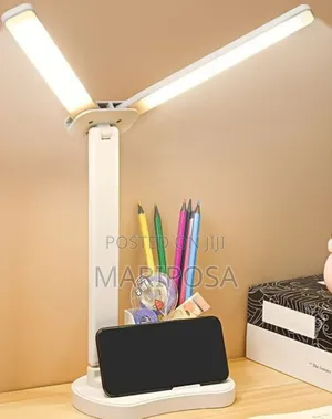 1pc Led Double Head Portable Desk Lamp