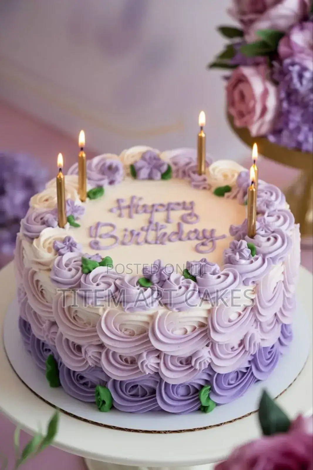 Fasting Birthday Cake 1