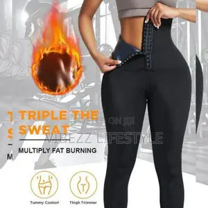 High Waist Fat Burning Leggings - ሆድና ጭንን (Adjusts Tummy And Thighs)