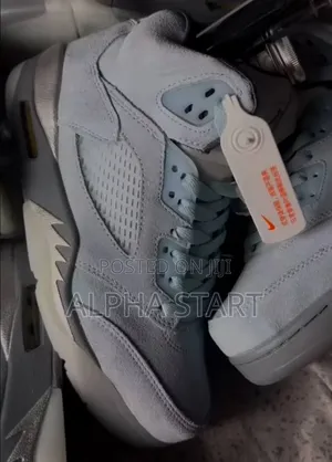 Air Jordan 5 Retro Hi ‘Blue Bird’ Shoes