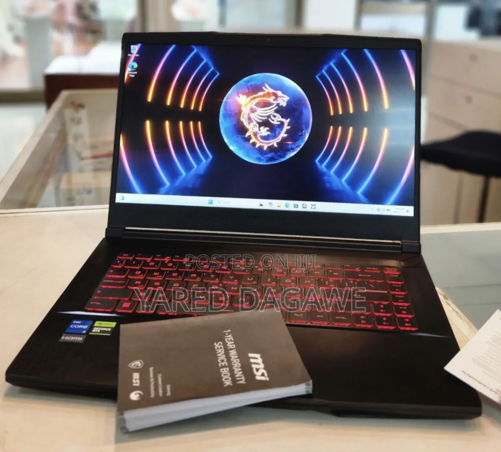 New Laptop MSI GF63 32GB Intel Core I5 SSD 512GB
