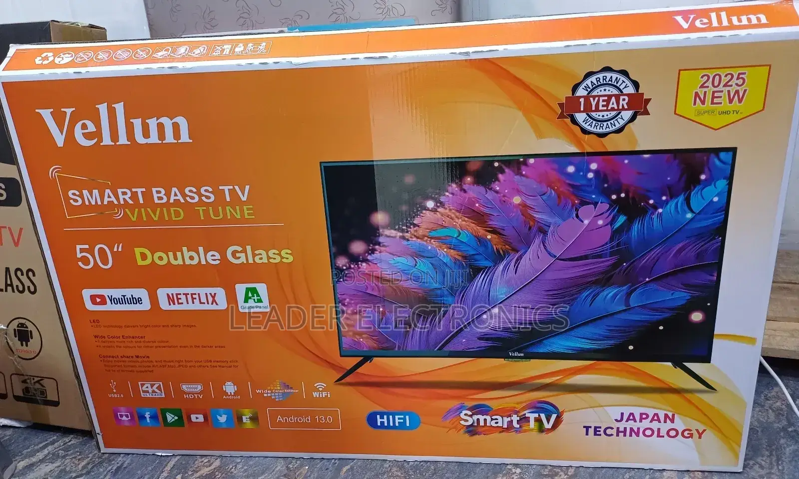 Vellum Tv 50 Inch 55 Inch Smart Android New 2025