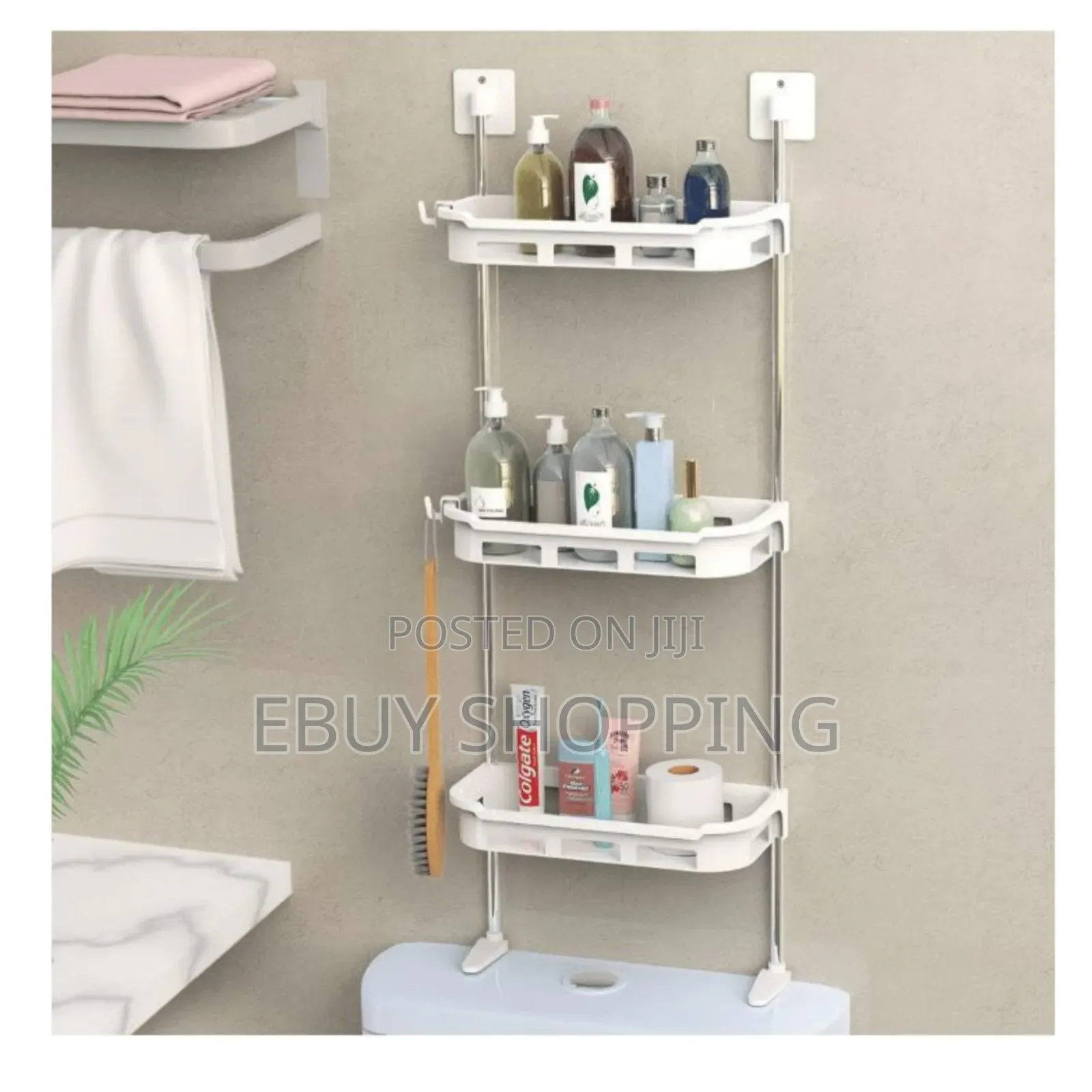 **Heavy-duty Toilet Storage–Holds Cosmetics, Cleaners More