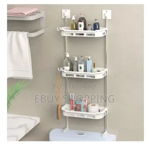 **Heavy-duty Toilet Storage–Holds Cosmetics, Cleaners More