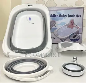 Foldable Baby Bath Tub With Accessories 4-in-1