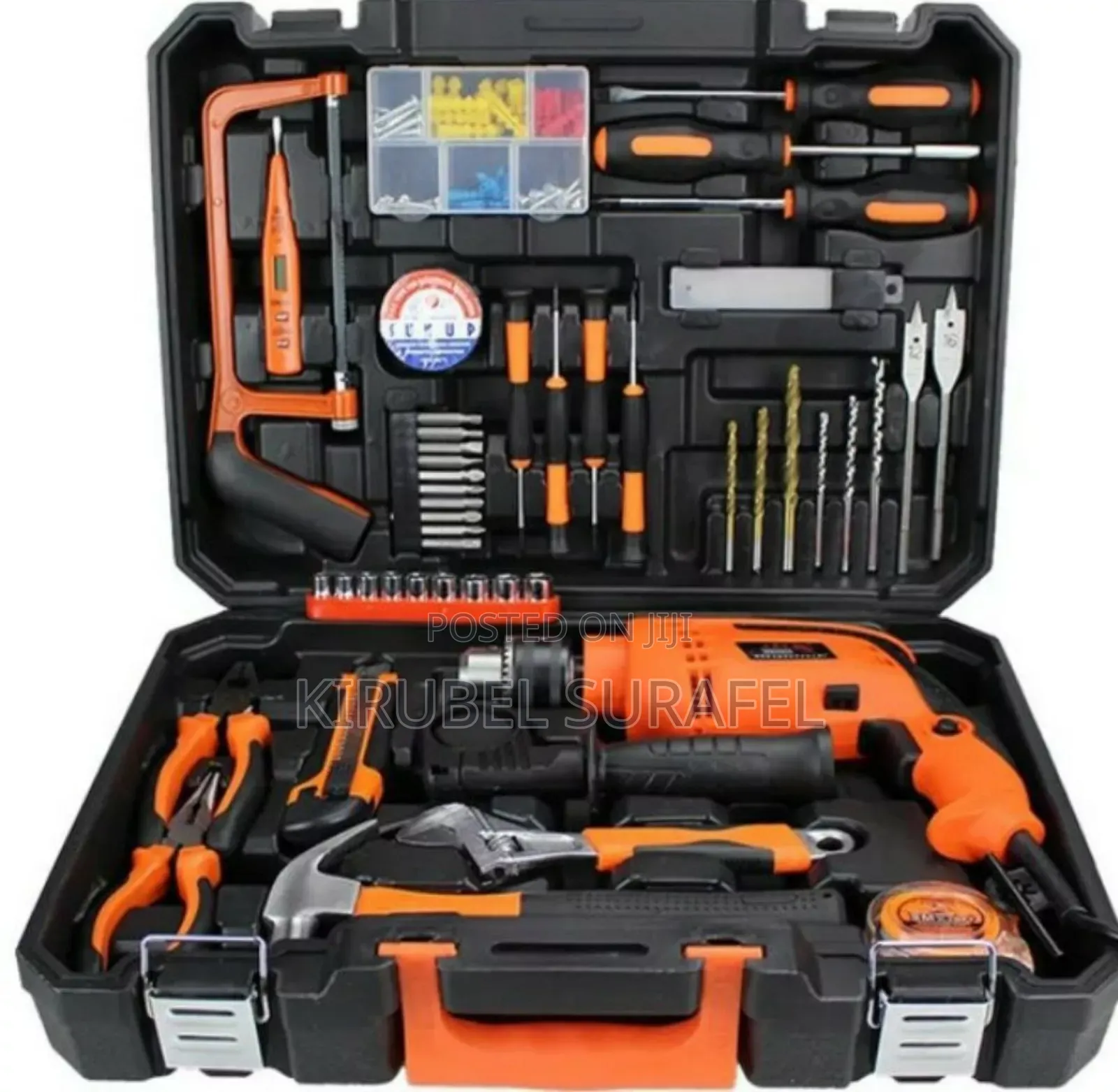 Edon Toolbox With Electric Impact Drill Watt 1000watt