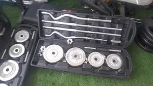All in One Adjustable Chrome 55 Kg Dumbbell