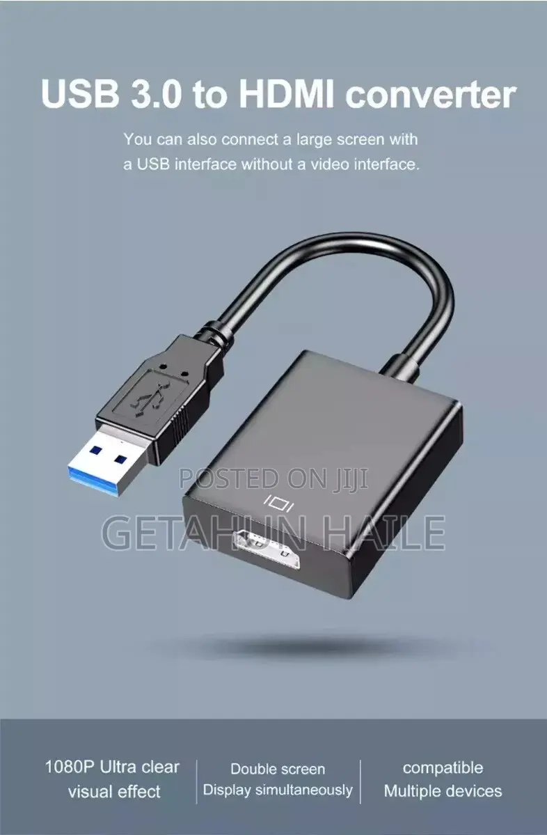Usb 3.0 to Hdmi Cable (Usb to Hdmi )