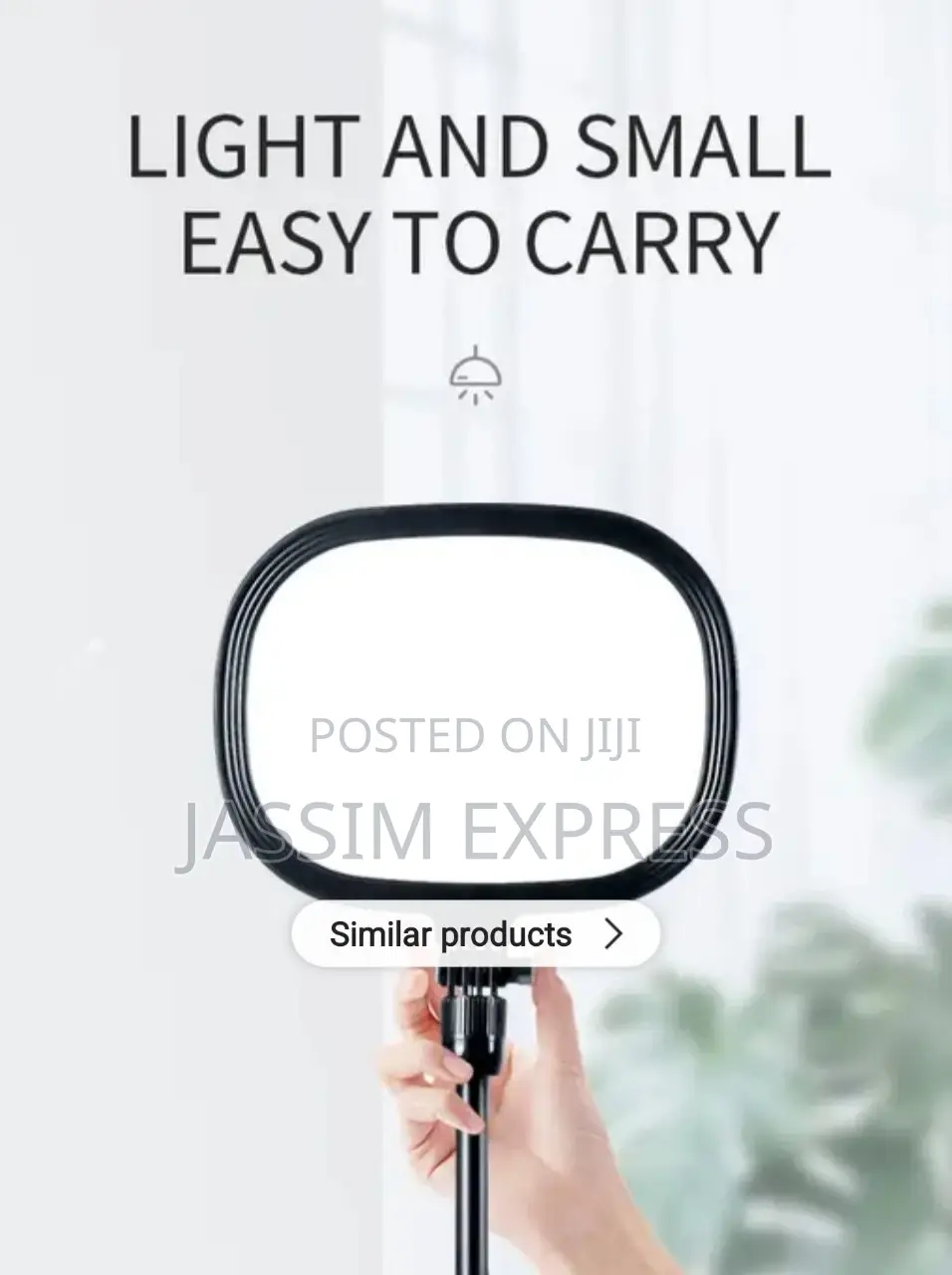 ተጣጣፊ የሆነ ስልክ መያዣ ያለው Fill Light + Desk Lamp