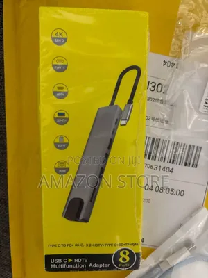 Type C to HDTV Convertor 8 in One Multi Convertor USB Hub