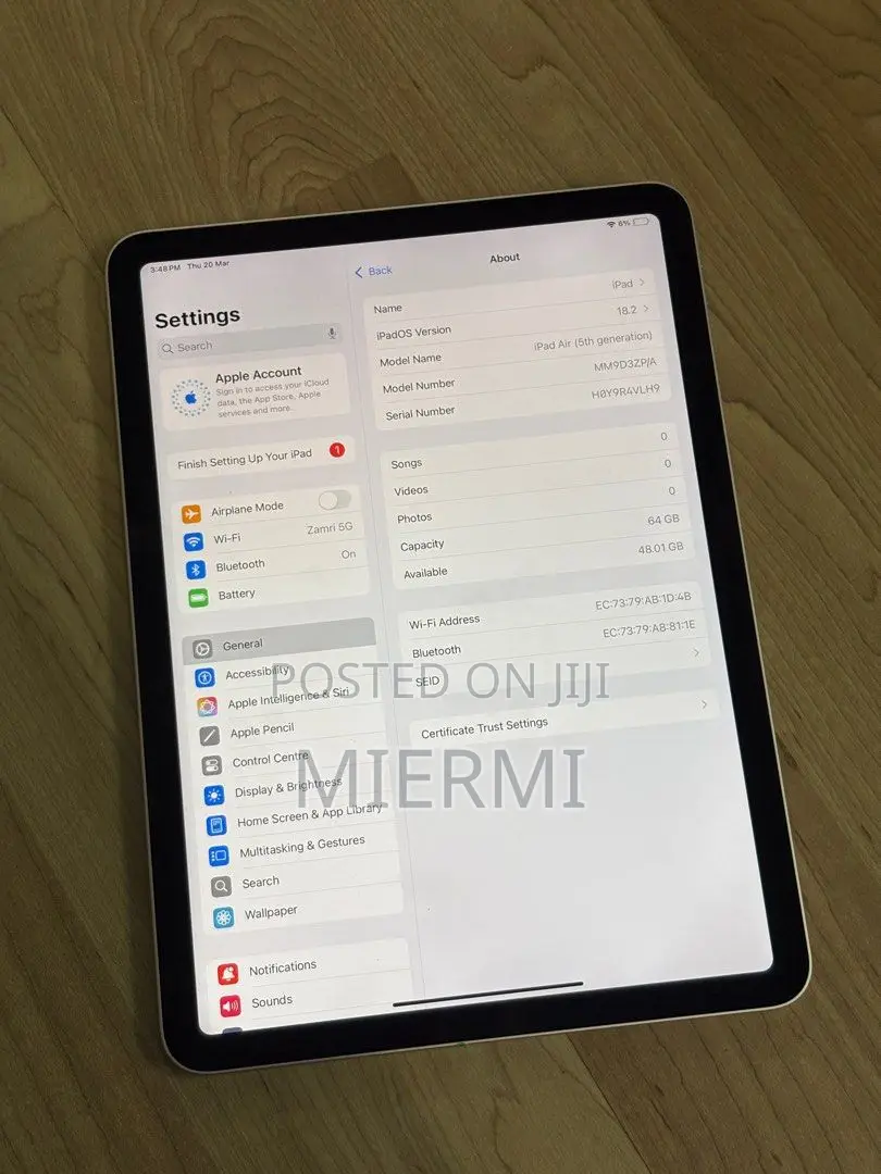 New Apple iPad Air (2022) 64 GB
