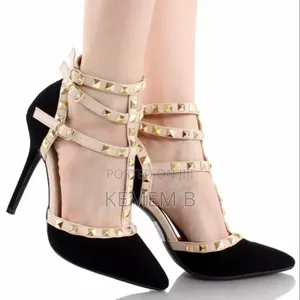 Black Velvet Heel