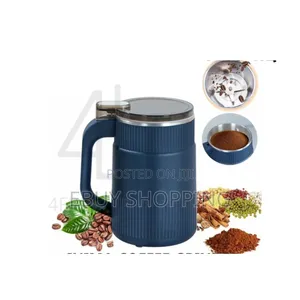 Compact Blue Ribbed Coffee Grinder by Inima – 150w Powerful Motor