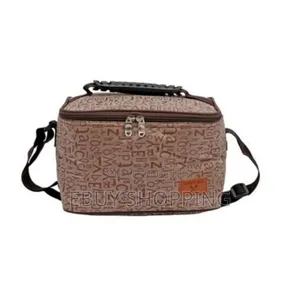 Soft-Sided Insulated Lunch Bag With Letter Motif