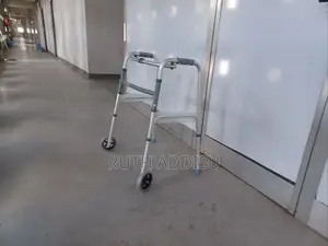 Foldable With Wheel Walker Pin Pressed Folding Walker New