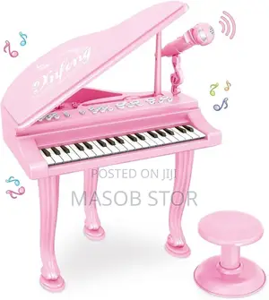 Kids Keyboard Piano With Stool】/ የልጆች ፒያኖ