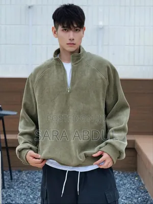 Men's Zip Up Sweater All Sizes Pre-Order From Shein
