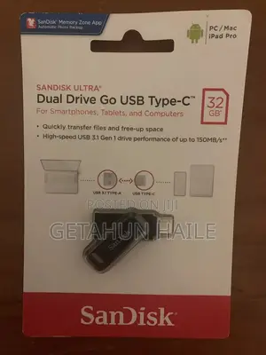 Sandisk 32gb Ultra Dual Drive Go Usb Type-C(Flash Otg 32gb