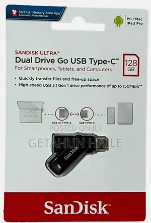 Sandisk 128gb Type-C Flash Drive(Original)