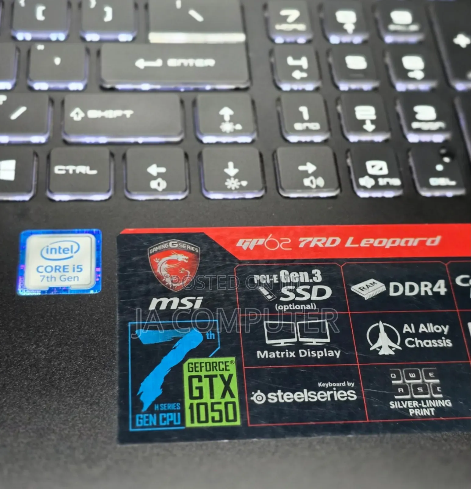 New Laptop MSI GF63 8GB Intel Core I5 HDD 1T