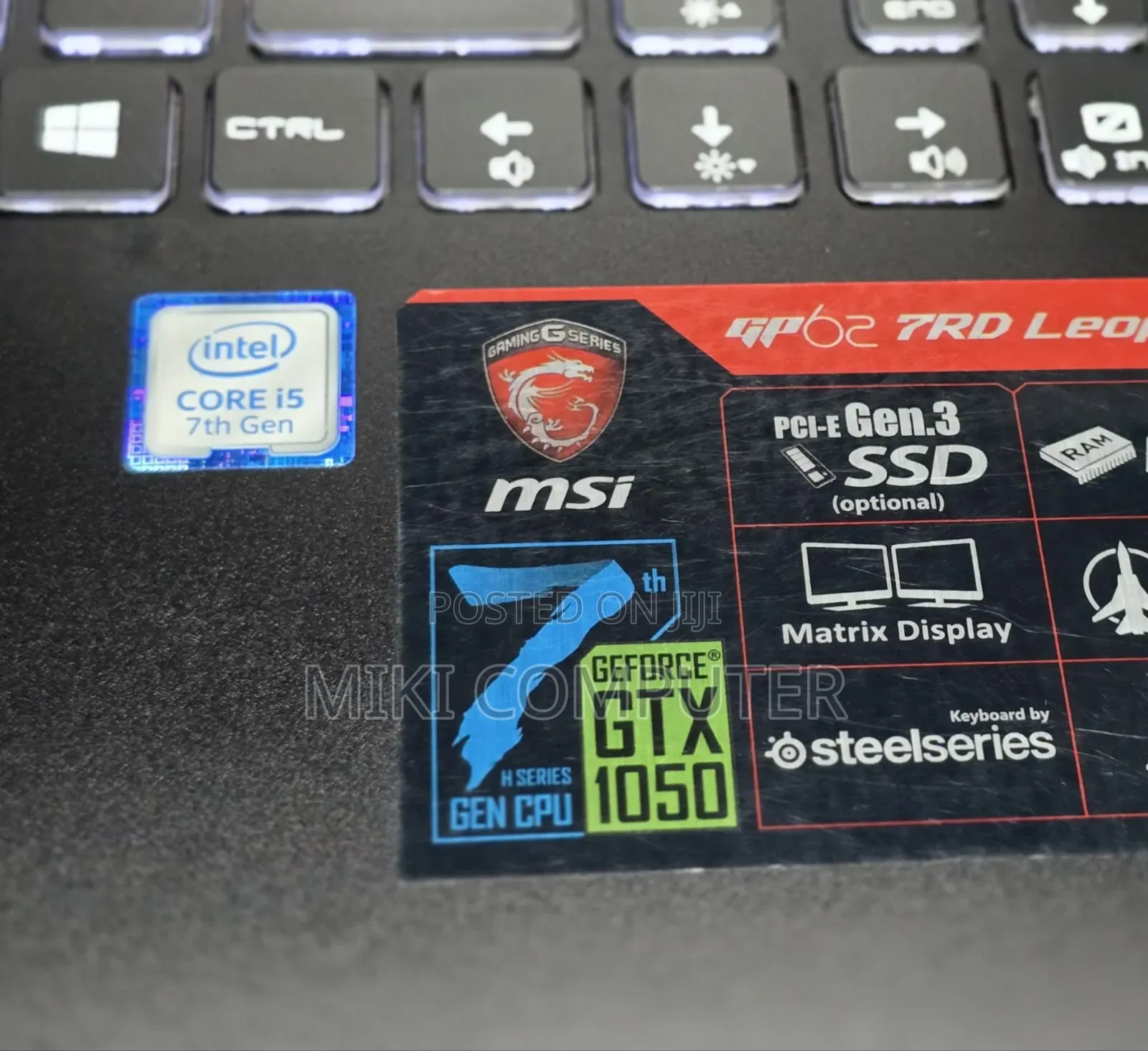 New Laptop MSI GF63 8GB Intel Core I5 HDD 1T