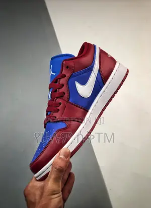 Original Air Jordan1 Low ‘Pomegranate Blue’ Shoes