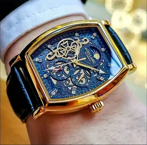 Mechanical Men Watch 8855 Luxury Rectangle Automatic Watch