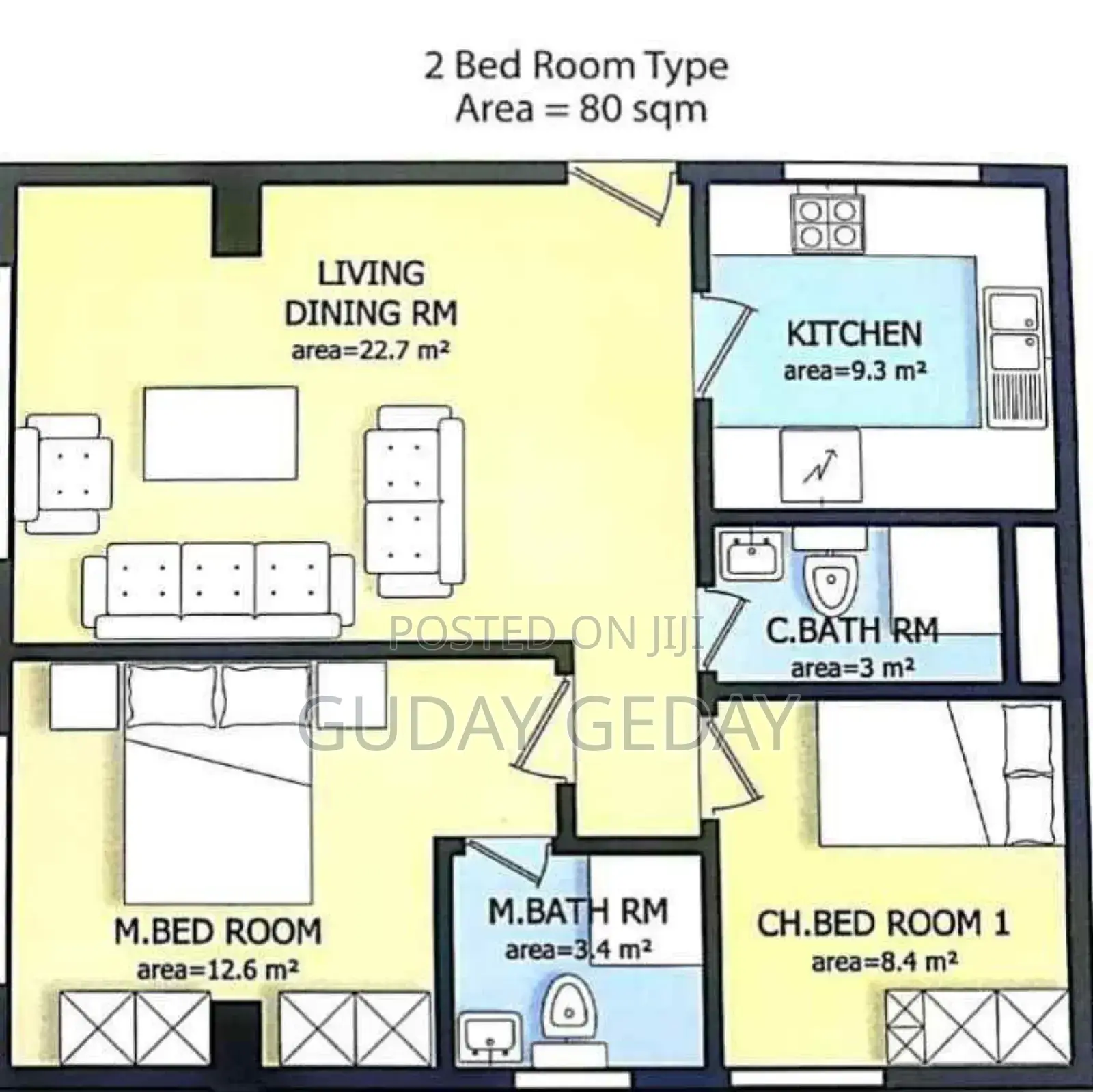 7bdrm House in Akaky Kaliti for sale