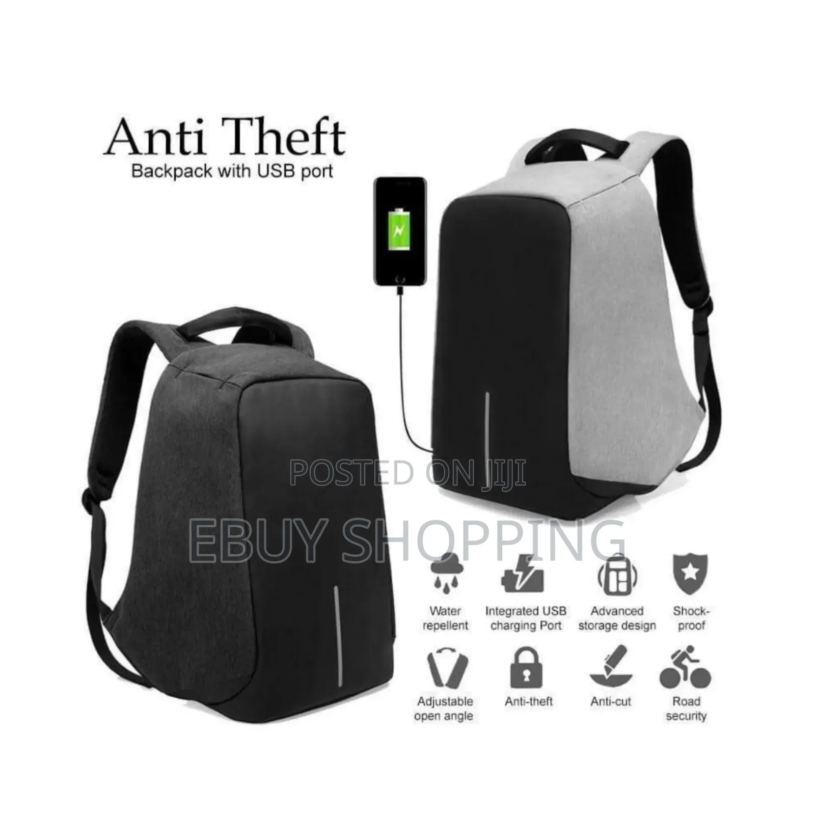 Designed With **Hidden Zippers Slash-Proof Material