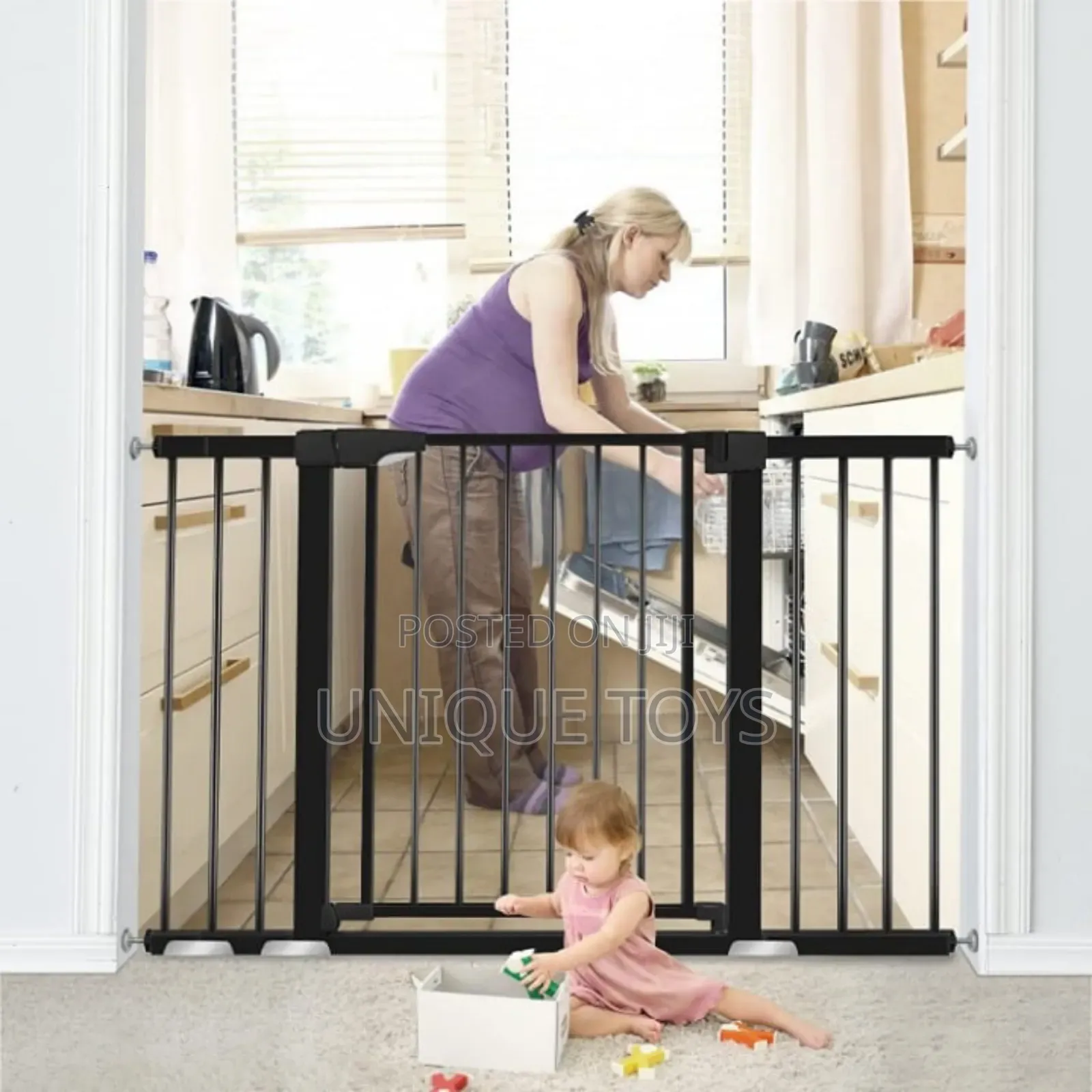 Baby Safety Gate for Stairs Gateways (83×78 Cm)
