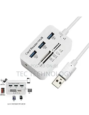 7 Port Usb Hub Card Reader