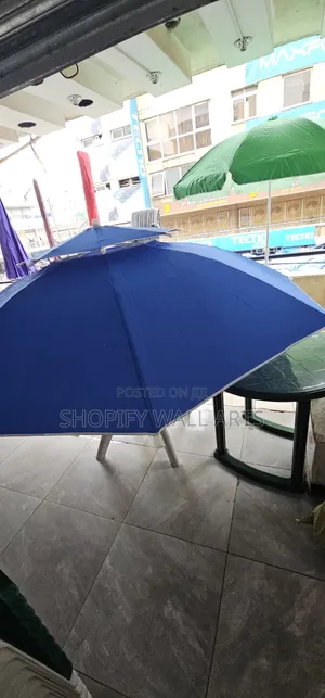 Plastic Chairs and Umbrellas