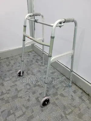 PCP Single-Release Folding Walker With Wheels,Adult Size