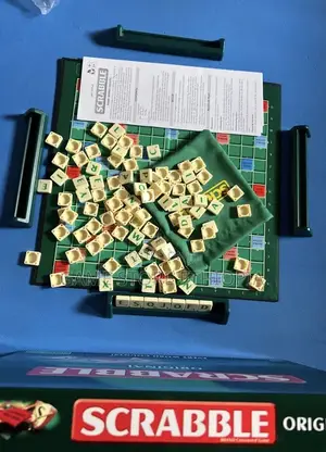 Scrabble | Family , Office Game| 4 Racks 100 Letter Tiles