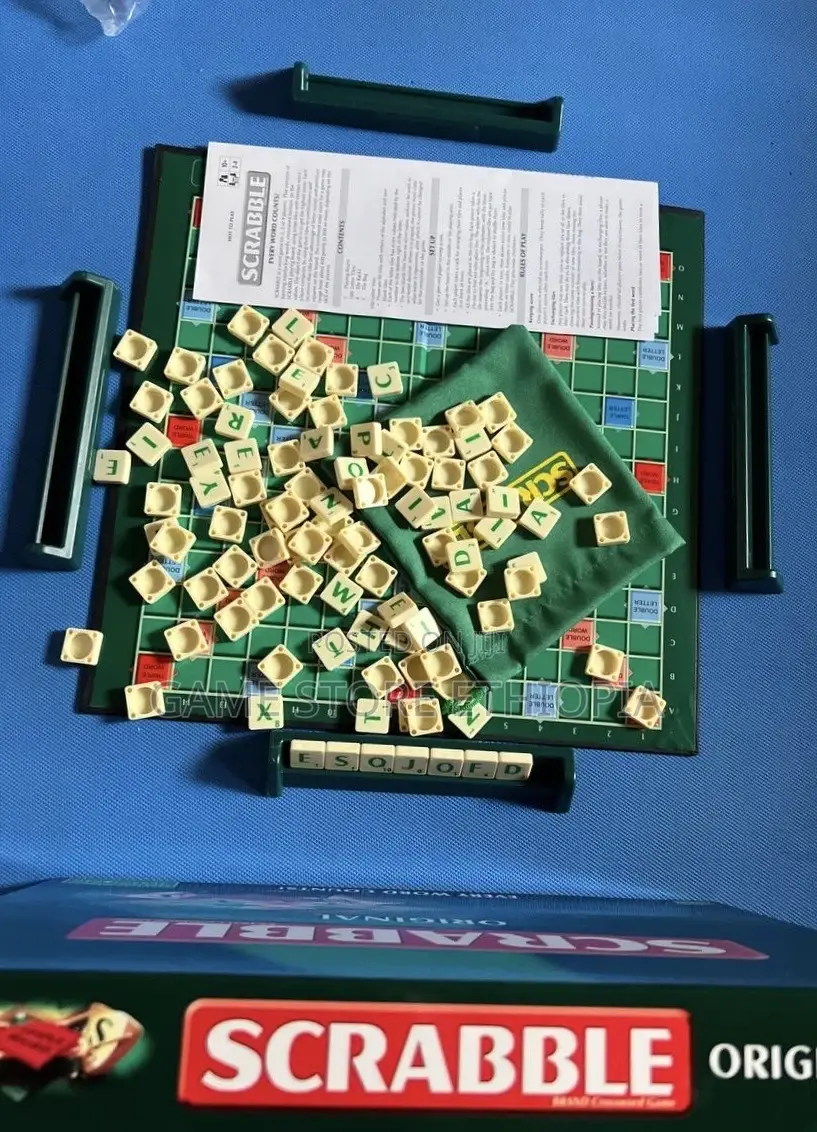 Scrabble | Family , Office Game| 4 Racks 100 Letter Tiles