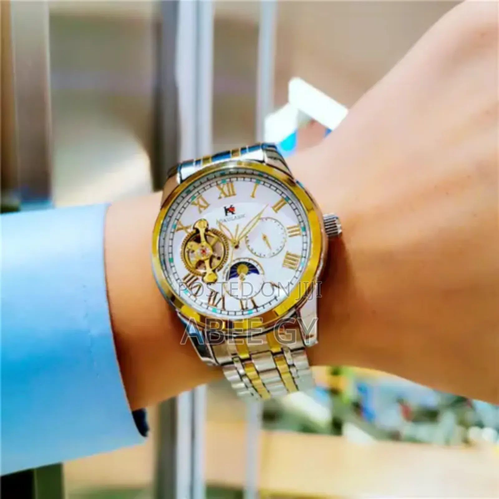 Moon Phase Display Multifunctional Stainless Steel