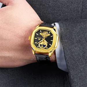 Aokulasic Tourbillion Automatic Mechanical Men Wristwatche