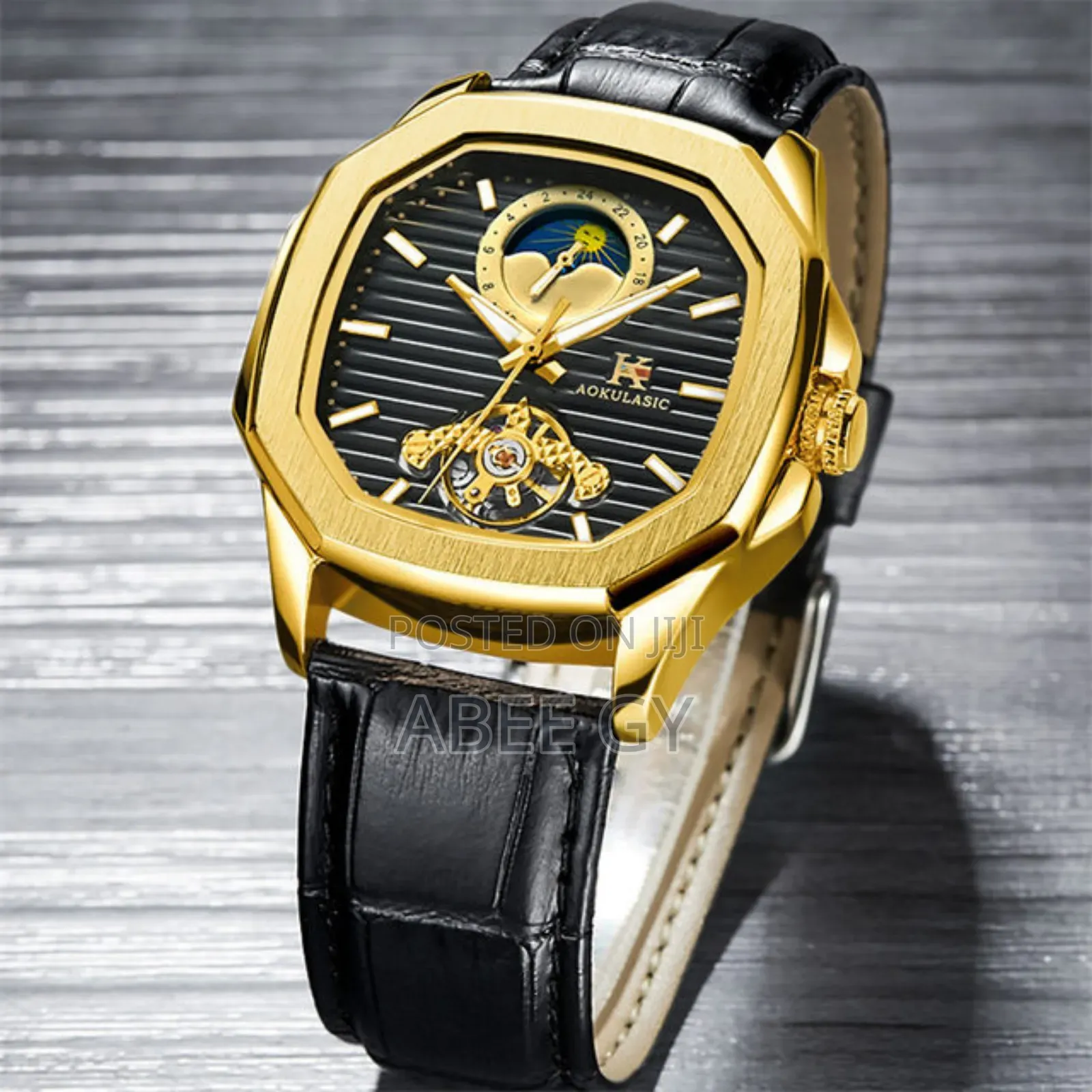 Aokulasic Tourbillion Automatic Mechanical Men Wristwatche