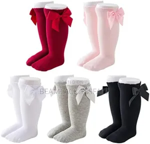Baby Girl Knee High Bow Decor