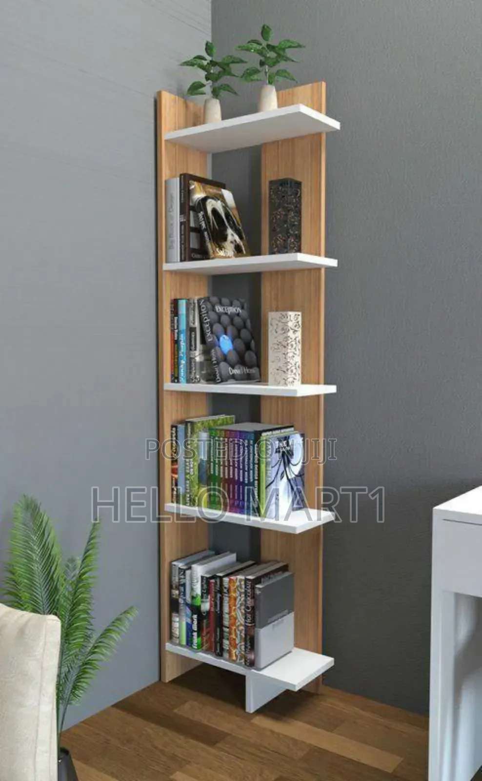 Corner Book Shelf